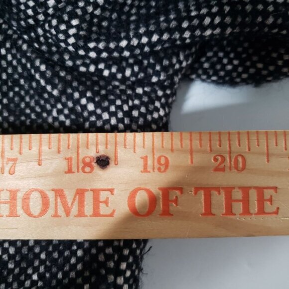 Michael Michael Kors Tweed Blazer Wool Blend Black Jacket Business Womens 12 - Picture 10 of 11